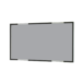 Rectangular gray panel with a thin black and metallic frame