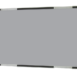 Rectangular gray panel with a thin black and metallic frame, angled view.