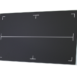Black rectangular panel with white alignment markers and a center guide line