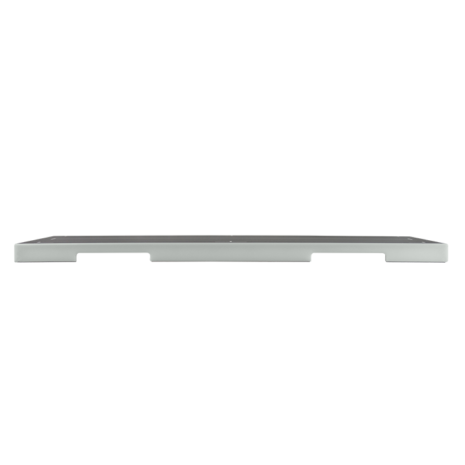 wddr80i_supine1-1 Low-profile gray panel viewed from the side with a flat, rectangular shape