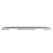Low-profile gray panel viewed from the side with a flat, rectangular shape